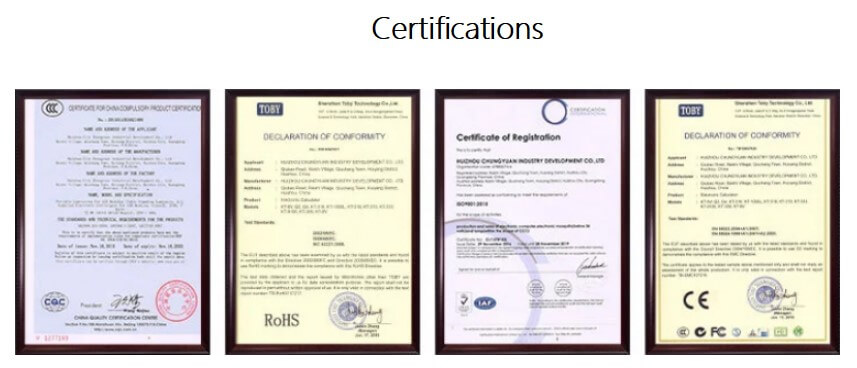 Yissiy certifications